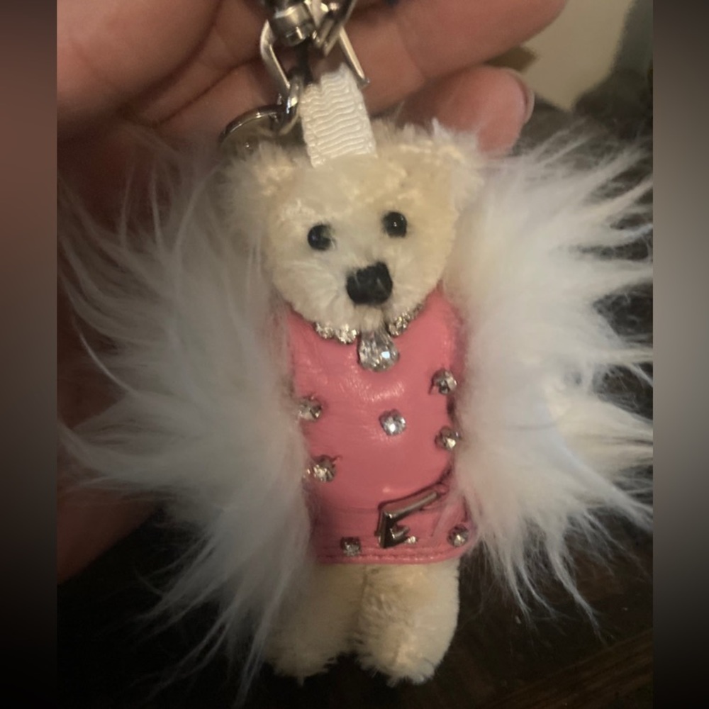 Prada Bear bag charm/ Keychain